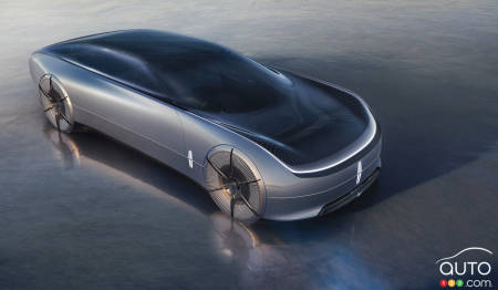 Le concept Model L100 de Lincoln, trois quarts avant